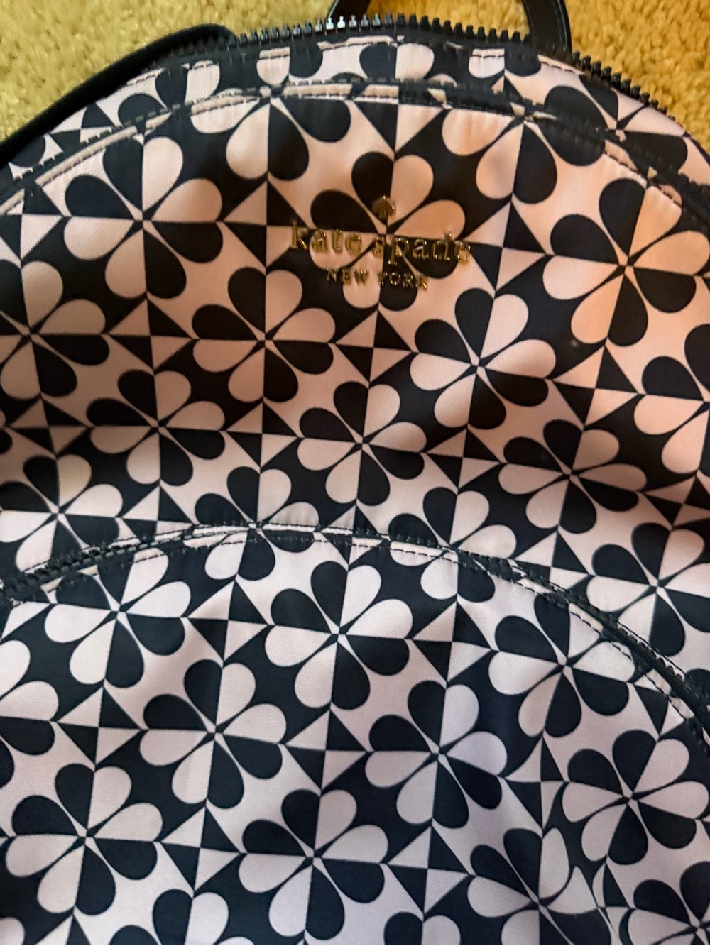 kate spade Navy & Lavender Floral Tile Backpack - Picture 9 of 9